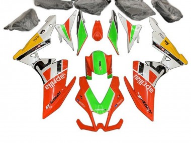 Carenado Moto Aprilia RSV4 1000 2009-2015 - Rojo Verde Blanco Amarillo