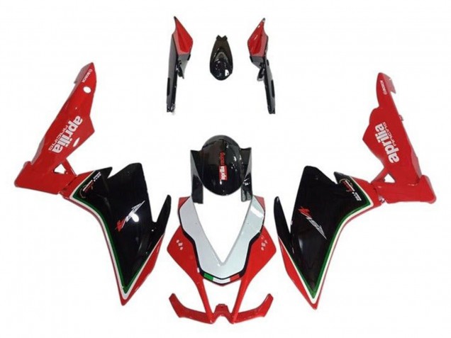 Carenado Moto Aprilia RSV4 1000 2009-2015 - Rojo Negro Blanco Verde