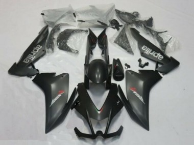 Carenado Moto Aprilia RSV4 1000 2009-2015 - Negro Mate Plata Rojo Calcomanía