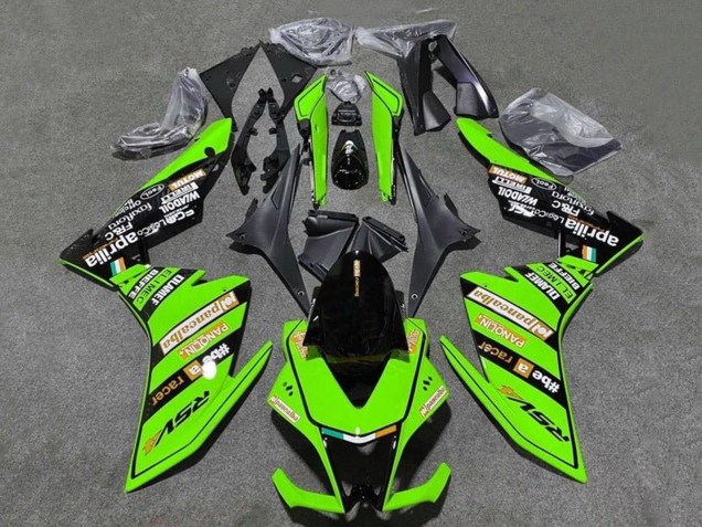 Carenado Moto Aprilia RSV4 1000 2009-2015 - Verde Negro