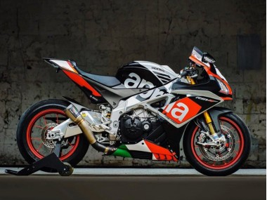 Carenados Moto Aprilia RSV4 1000 2016-2020 - Negro Mate Plata Rojo Verde