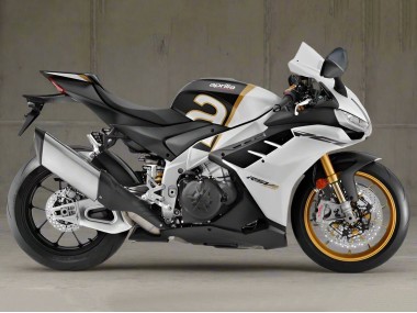 Carenado Moto Aprilia RSV4 1100 2021-2024 - Blanco Negro Oro