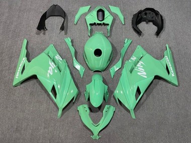 Carenado Moto Kawasaki EX300 2013-2024 - Verde Claro Blanco