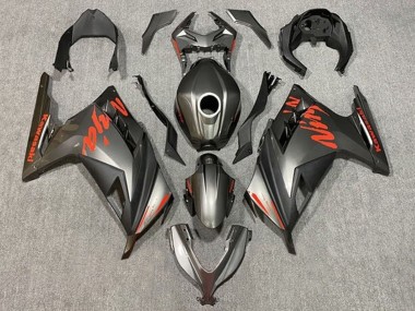 Carenado Moto Kawasaki EX300 2013-2024 - Negro Mate Rojo