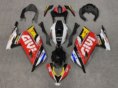 Carenado Moto Kawasaki EX300 2013-2024 - Blanco Rojo Amarillo Azul Negro Givi