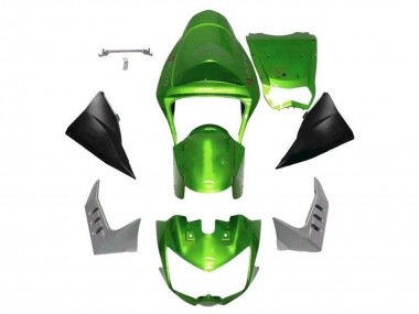 Carenado Moto Kawasaki Z1000 2003-2006 - Verde Negro Mate