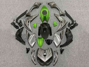 Carenado Moto Kawasaki Z1000 2014-2019 - Gris Verde Negro