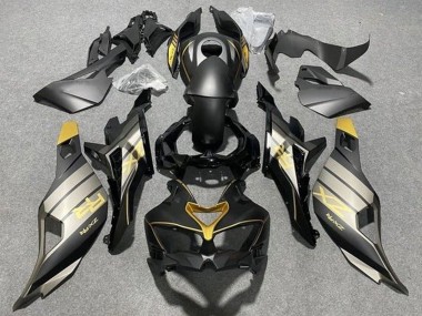 Carenado Moto Kawasaki ZX25R ZX-25R 2019-2025 - Negro Mate Gris Oro Negro Brillante