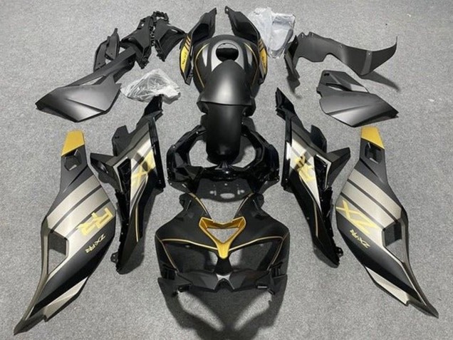 Carenado Moto Kawasaki ZX25R ZX-25R 2019-2025 - Negro Mate Gris Oro Negro Brillante