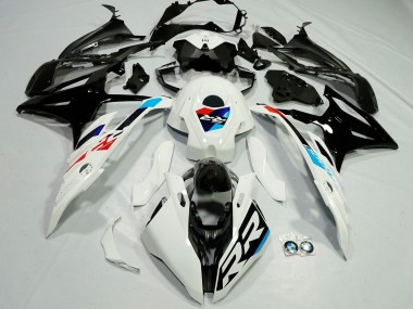 Carenado Moto BMW S1000RR 2023-2024 - Blanco Azul Claro Rojo Negro Brillante