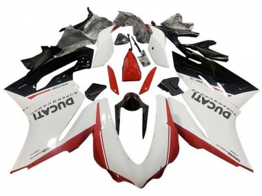 Carenado Moto Ducati 959 2015-2020 - Blanco Rojo Negro Brillante