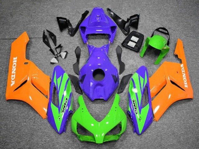 Carenado Moto Honda CBR1000RR 2004-2005 - Púrpura Verde Naranja