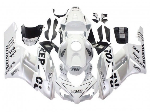 Carenado Moto Honda CBR1000RR 2004-2005 - Blanco Plata Negro Repsol