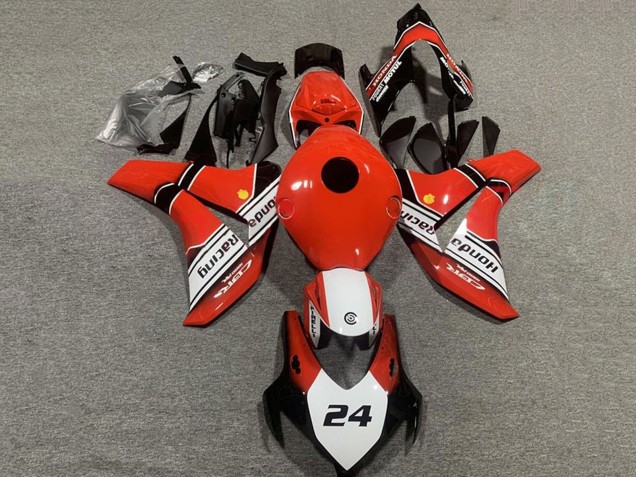 Carenado Moto Honda CBR1000RR 2008-2011 - Rojo Blanco Negro Brillante 24