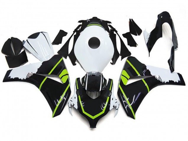 Carenado Moto Honda CBR1000RR 2008-2011 - Blanco Verde Negro Brillante