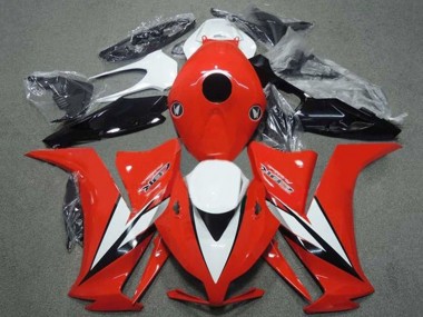 Carenado Moto Honda CBR1000RR 2012-2016 - Blanco Rojo Negro Brillante Raya