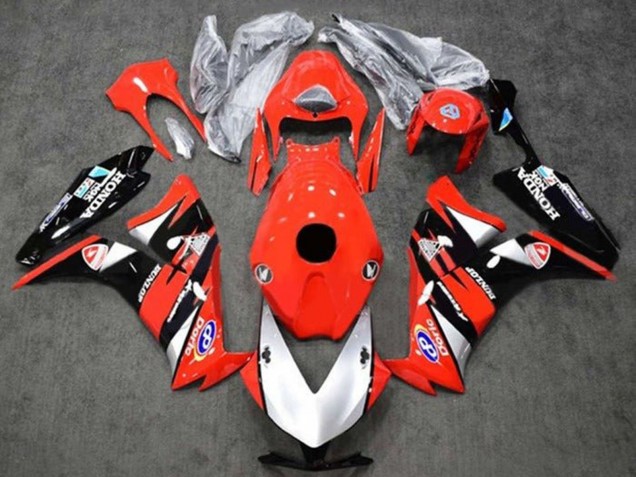 Carenado Moto Honda CBR1000RR 2012-2016 - Rojo Plata Negro Brillante