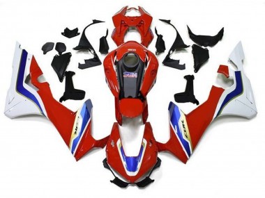 Carenado Moto Honda CBR1000RR 2017-2023 - Blanco Rojo Azul Oro