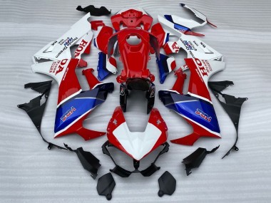 Carenado Moto Honda CBR1000RR 2017-2023 - Blanco Rojo Azul HRC