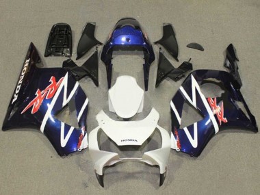 Carenado Moto Honda CBR900RR 954 2002-2003 - Azul Blanco Negro Brillante