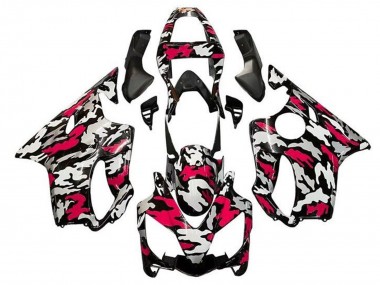 Carenado Moto Honda CBR600 F4i 2001-2003 - Negro Rojo Gris Camouflage