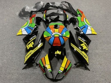 Carenado Moto Kawasaki ZX6R 2009-2012 - Negro Brillante Multicolor