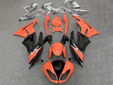 Carenados Moto Kawasaki ZX6R 2009-2012 - Naranja Negro Brillante
