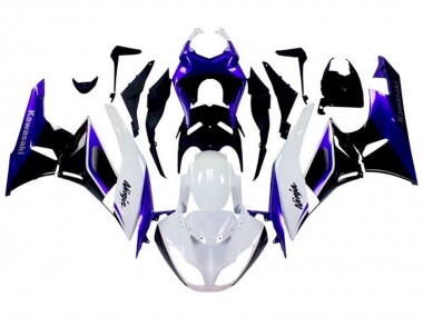 Carenado Moto Kawasaki ZX6R 2009-2012 - Azul Blanco Negro