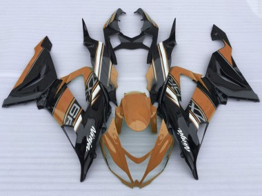 Carenado Moto Kawasaki ZX6R 2013-2018 - Naranja Negro Blanco