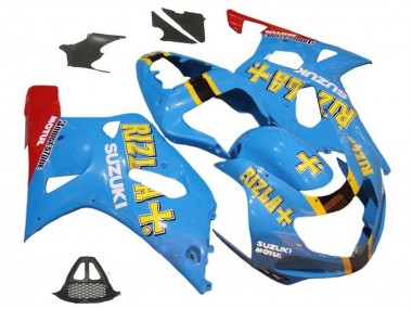 Carenado Moto Suzuki GSXR1000 2000-2002 - Azul Amarillo Rojo Rizla