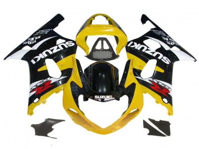 Carenado Moto Suzuki GSXR1000 2000-2002 - Amarillo Negro Brillante Blanco Rojo