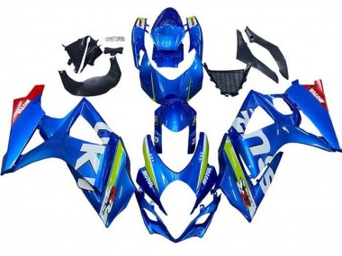 Carenado Moto Suzuki GSXR 1000 2007-2008 - Azul Blanco Verde Rojo