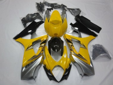 Carenado Moto Suzuki GSXR 1000 2007-2008 - Amarillo Plata Negro