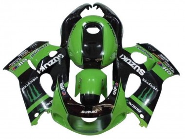 Carenado Moto Suzuki GSXR 600 / GSXR 750 1996-2000 - Verde Negro Monstruo