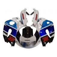 Carenado Moto Suzuki GSXR 600 / GSXR 750 1996-2000 - Blanco Negro Double Azul Rojo
