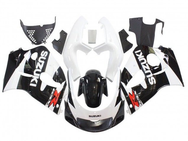 Carenado Moto Suzuki GSXR 600 / GSXR 750 1996-2000 - Blanco Negro Rojo