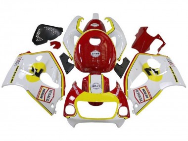 Carenado Moto Suzuki GSXR 600 / GSXR 750 1996-2000 - Blanco Rojo Amarillo Texaco
