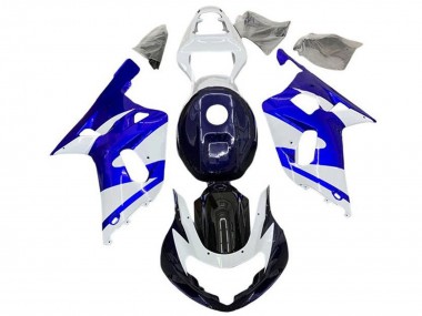 Carenado Moto Suzuki GSXR 600 / GSXR 750 2001-2003 - Blanco Azul Negro