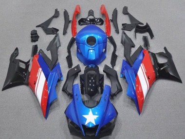 Carenado Moto Yamaha YZF R3/R25 2019-2021 - Azul Rojo Blanco Estrella
