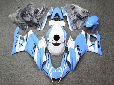Carenado Moto Yamaha YZF R3/R25 2019-2021 - Blanco Azul Claro