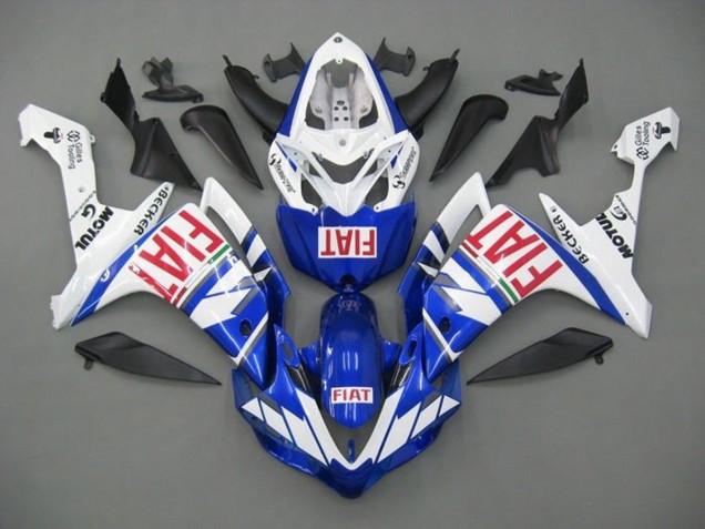 Carenado Moto Yamaha YZF 1000 R1 2007-2008 - Blanco Azul Rojo Fiat