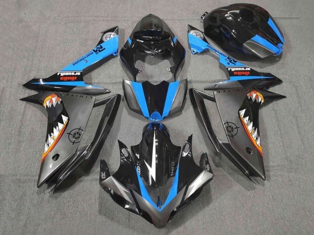 Carenado Moto Yamaha YZF 1000 R1 2007-2008 - Negro Brillante Azul Plata Naranja Blanco Tiburón