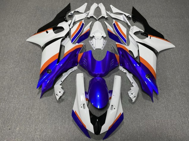Carenado Moto Yamaha YZF R6 2017-2023 - Blanco Azul Naranja