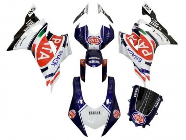 Carenado Moto Yamaha YZF R6 2017-2023 - Blanco Azul Rojo Negro Pata