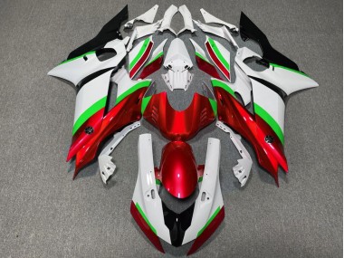 Carenado Moto Yamaha YZF R6 2017-2023 - Blanco Neon Verde Rojo Negro