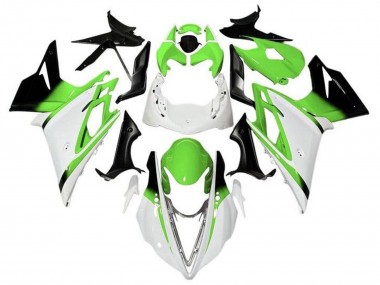 Carenado Moto Triumph Daytona 675 Triple 2013-2016 - Blanco Verde Negro Brillante