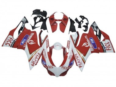 Carenado Moto Triumph Daytona 675 Triple 2013-2016 - Blanco Rojo Fiamm