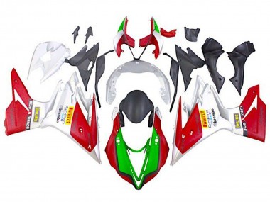 Carenado Moto Triumph Daytona 675 Triple 2013-2016 - Blanco Rojo Verde