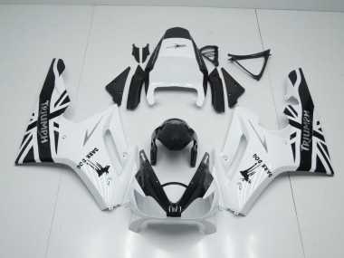 Carenado Moto Triumph Daytona 675 Triple 2006-2008 - Blanco Negro Brillante Dark Dog