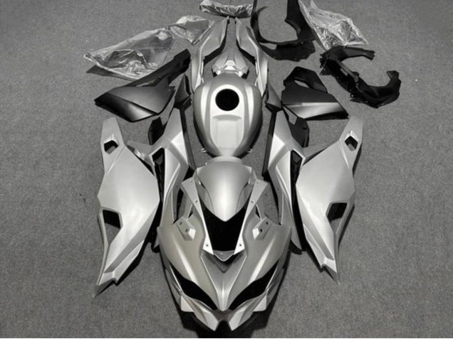 Carenado Moto Kawasaki ZX4R ZX-4RR 2019-2025 - Plata Negro